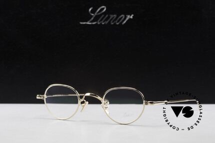 Lunor V 103 Timeless Gold Plated Glasses, Size: medium, Made for Men and Women