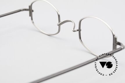Lunor XA 03 Extraordinary Eyeglass Design, the frame front / frame design looks like a "LYING TON", Made for Men and Women