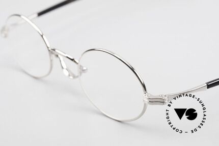 Lunor Swing A 33 Oval Swing Bridge Vintage Glasses, FRAME is PLATINUM-PLATED'; truly sophisticated specs, Made for Men and Women