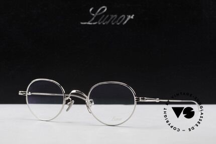 Lunor V 108 Panto Frame Platinum Plated, Size: medium, Made for Men
