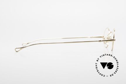 Lunor V 100 Oval Eyeglasses Gold Plated, Size: medium, Made for Men and Women