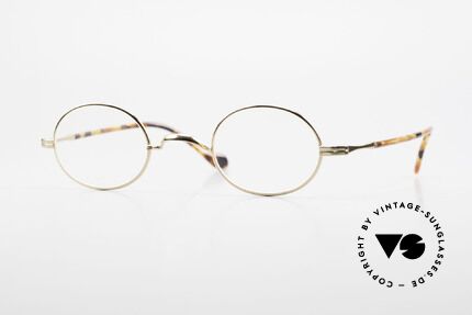 Lunor II A 10 Oval Vintage Frame Gold Plated, Lunor: shortcut for French "Lunette d'Or" (gold glasses), Made for Men and Women