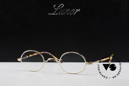 Lunor II A 10 Oval Vintage Frame Gold Plated, Size: small, Made for Men and Women