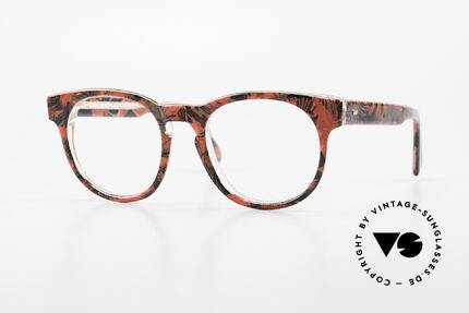 Alain Mikli 903 / 687 Patterned 80's Panto Glasses, timeless vintage Alain Mikli designer eyeglasses, Made for Men and Women