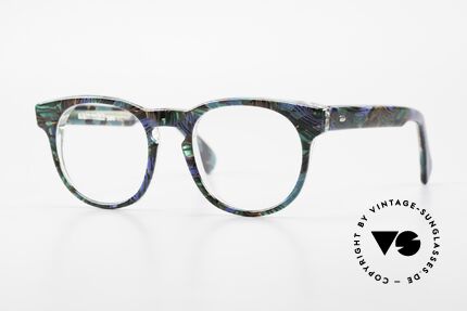 Alain Mikli 903 / 688 Panto Frame 80's Patterned, timeless vintage Alain Mikli designer eyeglasses, Made for Men and Women