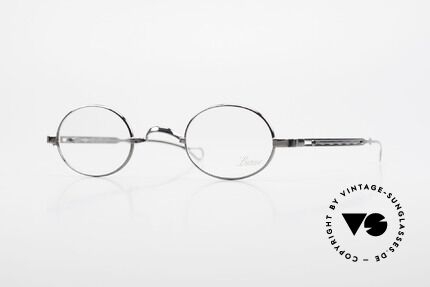 Lunor I 22 Telescopic Oval Frame Extendable Arms, Lunor: shortcut for French "Lunette d'Or" (gold glasses), Made for Men and Women