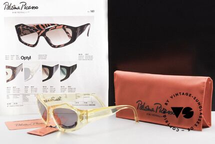 Paloma Picasso 1461 90's Case Can Be Used As Purse, NO RETRO style shades! but a proud original one!, Made for Women