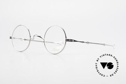 Lunor I 12 Telescopic Round Glasses Slide Temples, well-known for the "W-bridge" & the plain frame designs, Made for Men and Women