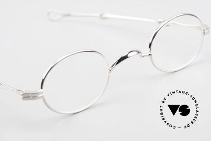 Lunor I 04 Telescopic Oval XS Frame Platinum Plated, this frame is ideal for high prescriptions; TRUE RARITY!, Made for Men and Women