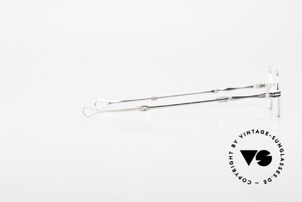 Lunor I 04 Telescopic Oval XS Frame Platinum Plated, LUNOR = shortcut for French "Lunette d'Or" (gold glasses), Made for Men and Women