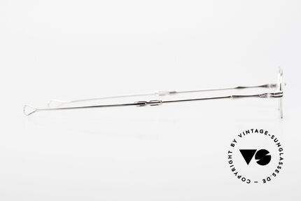 Lunor I 04 Telescopic Oval XS Frame Platinum Plated, Size: extra small, Made for Men and Women