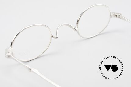 Lunor I 04 Telescopic Oval XS Frame Platinum Plated, Size: extra small, Made for Men and Women