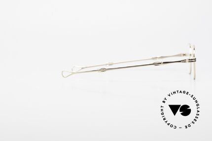 Lunor I 03 Telescopic Gold Plated With Slide Temples, NO RETRO GLASSES; but a vintage ORIGINAL from 1999, Made for Men and Women
