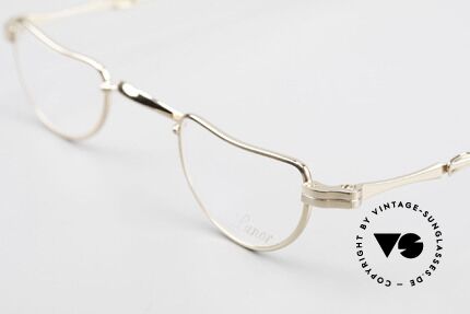 Lunor I 07 Telescopic Extendable Gold Plated Frame, traditional German brand; quality handmade in Germany, Made for Men and Women