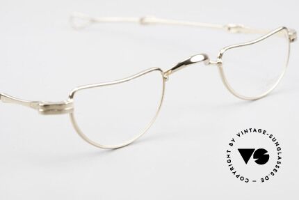 Lunor I 07 Telescopic Extendable Gold Plated Frame, unworn RARITY (for all lovers of quality) from app. 1999, Made for Men and Women