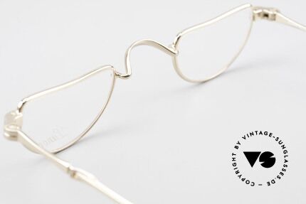 Lunor I 07 Telescopic Extendable Gold Plated Frame, Size: extra small, Made for Men and Women