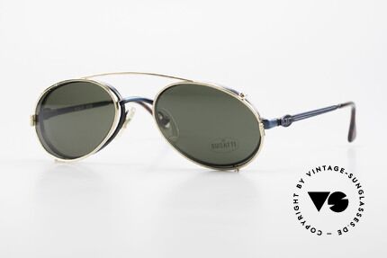 Bugatti 05728 Rare 90's Eyeglasses Clip On, very stylish Bugatti vintage eyeglasses from the 90's, Made for Men