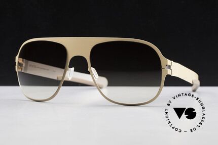 Mykita Rodney Designer Sunglasses Limited, Limited Flash Rodney Nude SS10M, brown gradient, 57/19, Made for Men