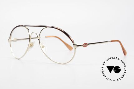 Bugatti 65986 Men's 80's Frame Gold Plated, basic mod. 65986 refined with tortoise appliqué, Made for Men
