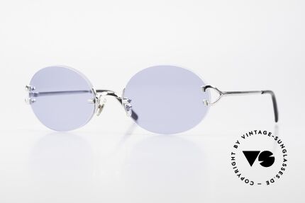 Cartier Rimless Giverny Oval Rimless Luxury Shades, noble rimless Cartier luxury sunglasses from 1999, Made for Men and Women