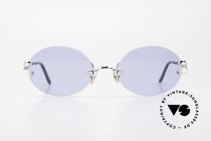 Cartier Rimless Giverny Oval Rimless Luxury Shades, precious OVAL designer shades; PLATINUM finish!, Made for Men and Women