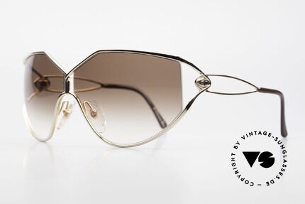 Christian Dior 2345 Ladies 90s Designer Sunglasses, the costly frame is GOLD-PLATED (très chic), Made for Women