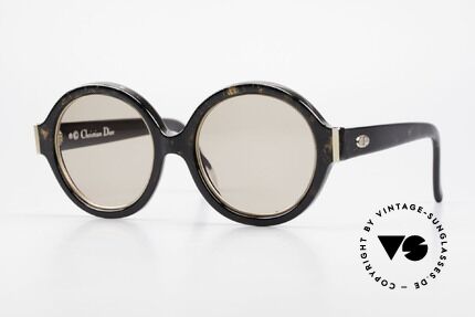 Christian Dior 2446 Round Ladies Sunglasses 80's, round 1980's ladies designer sunglasses by Chr. Dior, Made for Women
