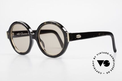 Christian Dior 2446 Round Ladies Sunglasses 80's, the incredible OPTYL material does not seem to age, Made for Women