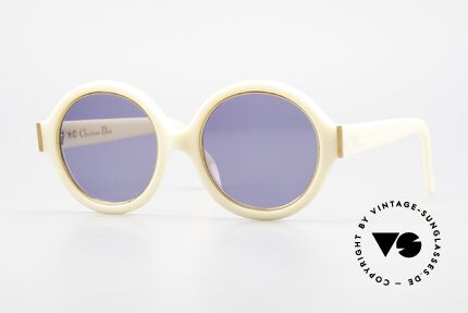 Christian Dior 2446 Round Ladies 80's Sunglasses, round 1980's ladies designer sunglasses by Chr. Dior, Made for Women