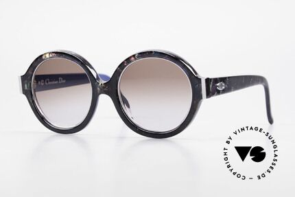 Christian Dior 2446 80's Sunglasses Ladies Round, round 1980's ladies designer sunglasses by Chr. Dior, Made for Women