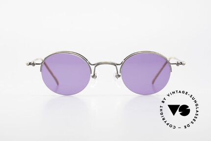 Jean Paul Gaultier 55-7108 Small Panto Sunglasses 90's, legendary 'panto shape' interpreted by JP Gaultier, Made for Men and Women