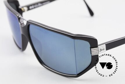 Christian Dior 2440 Monsieur 80's Men's Shades, with blue-mirrored polycarbonate  lenses (100% UV), Made for Men