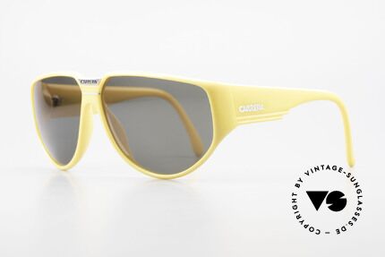 Carrera 5417 80's Vintage Sports Sunglasses, massive frame with beamy temples; + Carrera case, Made for Men