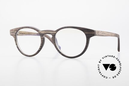 Kerbholz Friedrich Panto Wood Glasses Kingwood, WOOD panto glasses by Kerbholz, made in Germany, Made for Men and Women