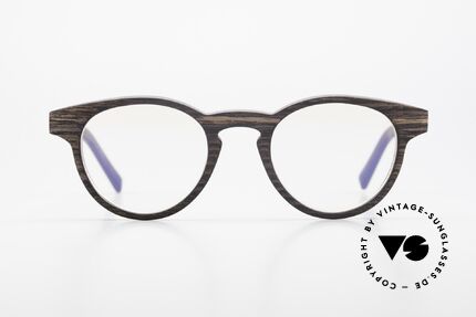 Kerbholz Friedrich Panto Wood Glasses Kingwood, made from rare Kingwood (only available in Brazil), Made for Men and Women