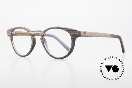 Kerbholz Friedrich Panto Wood Glasses Kingwood, it is brownish-purple with many fine darker stripes, Made for Men and Women