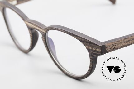 Kerbholz Friedrich Panto Wood Glasses Kingwood, a unique rarity (pure natural material, handmade), Made for Men and Women
