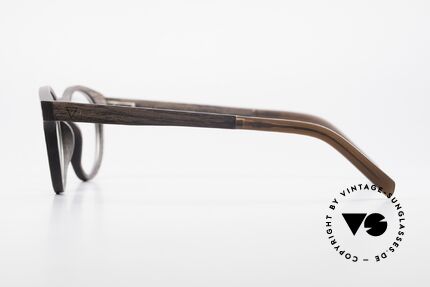 Kerbholz Friedrich Panto Wood Glasses Kingwood, every model (made from pure wood) looks individual, Made for Men and Women