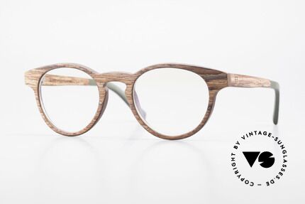Kerbholz Friedrich Wood Glasses Panto Rosewood Details