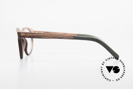 Kerbholz Friedrich Wood Glasses Panto Rosewood, every model (made from pure wood) looks individual, Made for Men and Women
