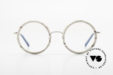 Kerbholz Rudolph Round Wood Frame White Birch, every model (made from pure wood) looks individual, Made for Men and Women