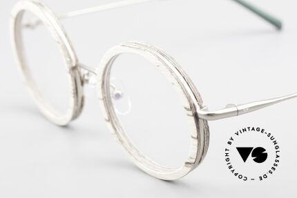 Kerbholz Rudolph Round Wood Frame White Birch, unworn frame can be glazed with lenses of any kind, Made for Men and Women