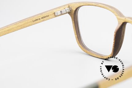 Kerbholz Ludwig Men's Wood Frame Alderwood, unworn pair with flexible spring hinges (1. class fit), Made for Men