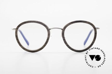 Kerbholz Otto Round Panto Walnut Frame, made from Walnut wood (sought-after precious wood), Made for Men and Women