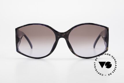 Christian Dior 2435 Ladies Designer Sunglasses 80's, synthetic Optyl frame with ostentatious temples, Made for Women