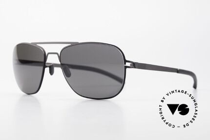 Mykita Howard Polarized Sunglasses Unisex, Model No.1 Sun Howard Black, black POLARIZED, 56/18, Made for Men and Women