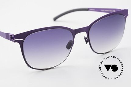 Mykita Greta Ladies Designer Sunglasses, very interesting frame coloring in "off-white" / creamy, Made for Women