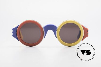 Karl Lagerfeld 3604 Round Multicolored 80s Shades, model 3604 = collector's sunglasses from the mid 1980's, Made for Men and Women