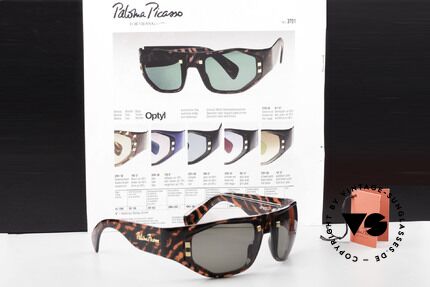 Paloma Picasso 3701 90's Wrap Sunglasses Ladies, Size: medium, Made for Women