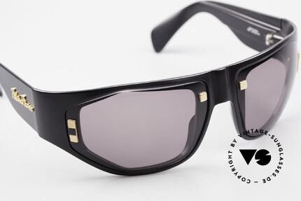 Paloma Picasso 3701 90's Ladies Wrap Sunglasses, wrap around shades: the frame wraps the face round, Made for Women